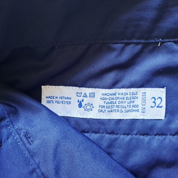 New Men's Strong Boalt Navy Blue Swim Trunks Hybrid Shorts Size 32 - Picture 6 of 10